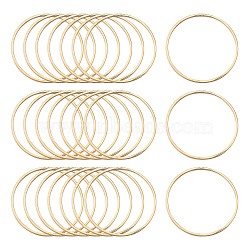 Brass Linking Rings, Lead Free & Nickel Free, Ring, Light Gold, 30x1mm(X-KK-S327-06KC-30mm)