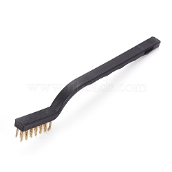 Plastic Brush Tool, for Hot Fix Rhinestone, Black, 170x10.5x6~19mm(AJEW-E042-01)