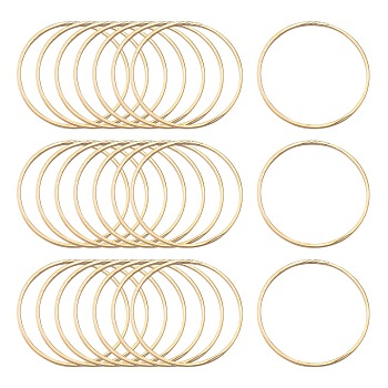 Brass Linking Rings, Lead Free & Nickel Free, Ring, Light Gold, 30x1mm