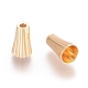 Brass Bead Cones(X-KK-Q735-217G)-1