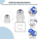 24Pcs Transparent Glass Roller Ball Bottles with Scal and Plastic Cover(DIY-BC0006-46)-4