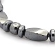 Great Valentines Day Ideas for Boyfriend Non-Elastic Magnetic Hematite Bracelets(BJEW-M066-15)-2