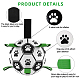 (дефектная распродажа для окрашенного лица) футбольный мяч для собак с язычками для захвата(AJEW-XCP0001-97)-4
