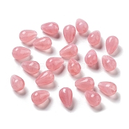 Opaque Acrylic Beads, Teardrop, Pale Violet Red, 12.5x9mm, Hole: 1.4mm(OACR-Q196-04H)