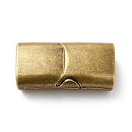 Ion Plating(IP) 304 Stainless Steel Magnetic Slide Lock Clasps, Rectangle, Antique Bronze, 24.5x12x7.5mm, Hole: 10.5x5mm(STAS-P325-03A-AB)