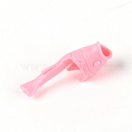 Fish Shape Polyethylene Pencil Grips for Kids, Grip Posture Correction Tool, Pink, 40x13x18mm(AJEW-WH0002-89B)