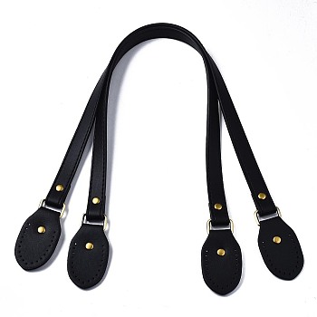 PU Leather Bag Handles, for Bag Straps Replacement Accessories, Black, 63.3x1.7x0.3cm