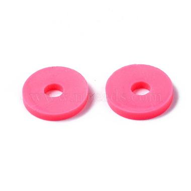 Flat Round Handmade Polymer Clay Beads(CLAY-R067-10mm-25)-6