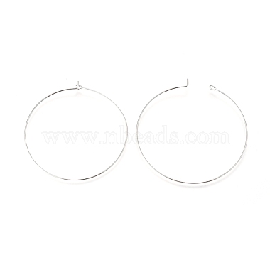 Platinum Brass Earring Hoop