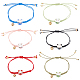 6Pcs 6 Colors Bell Charm Bracelets Set(BJEW-AN0001-74)-1