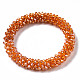 Faceted Transparent Glass Beads Stretch Bracelets(BJEW-S144-002B-02)-2
