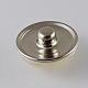 Plat rond en platine en forme de dôme plaqué alliage bijoux de résine boutons pression(X-RESI-R076-1)-2
