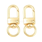 Alloy Swivel Claw Clasps, Swivel Snap Hook, Cadmium Free & Lead Free, Long-Lasting Plated, Rack Plating, Real 18K Gold Plated, 41x16.5x6mm, Hole: 1.2mm(PALLOY-P322-01G)