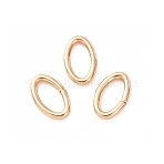 1/20 14K Gold Filled Open Jump Rings, Saw Cut Oval, Yellow Gold Filled, Real 14K Gold Filled, 4.5x3x0.6mm, Inner Diameter: 3x2mm(KK-CBAF172-04A-G)