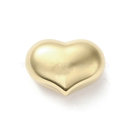 304 Stainless Steel Beads, Heart, Real 14K Gold Plated, 22x30x15mm, Hole: 2.5mm(STAS-L022-244G)