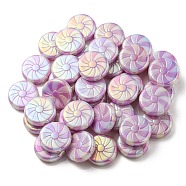 UV Plating Opaque Acrylic Beads, Lollipop, Lavender, 23x7mm, Hole: 2.5mm(OACR-P010-02D)