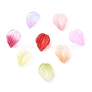 Transparent Glass Pendants, Pale Orchids, Mixed Color, 17.5x14x5mm, Hole: 1.2mm(GLAA-A002-01)