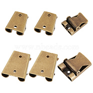 6Pcs 2 Style Iron Bolo Tie Slide Clasp, for Bolo Tie Making, Antique Bronze, 23~30x20~25x8~9.5mm, Hole: 2.5mm, Inner Diameter: 2.5~3.5x12~17mm, 3pcs/style(IFIN-GF0001-25AB)