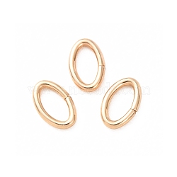 1/20 14K Gold Filled Open Jump Rings, Saw Cut Oval, Yellow Gold Filled, Real 14K Gold Filled, 4.5x3x0.6mm, Inner Diameter: 3x2mm(KK-CBAF172-04A-G)