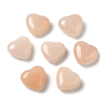 Natural Pink Aventurine Beads, Heart, 11.5~12x12.5~13x5.5~6mm, Hole: 1.4mm