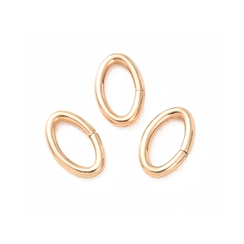 1/20 14K Gold Filled Open Jump Rings, Saw Cut Oval, Yellow Gold Filled, Real 14K Gold Filled, 4.5x3x0.6mm, Inner Diameter: 3x2mm