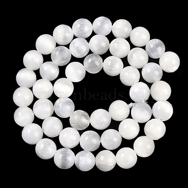 brins de perles de sélénite naturelles(G-G167-A02-01)-3