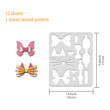 Plastic Drawing Painting Stencils Templates(DIY-WH0222-013)-3