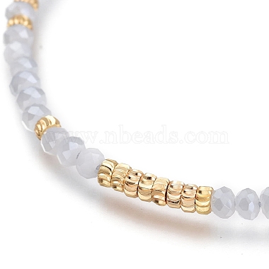 Bracelets de perles de nylon tressés réglables(BJEW-JB05528-02)-2