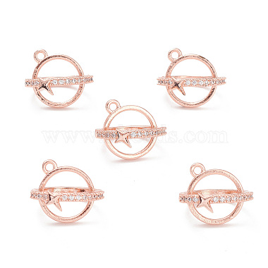 placage en rack laiton pave clair zircone cubique perle cage pendentifs(KK-G464-10RG)-4