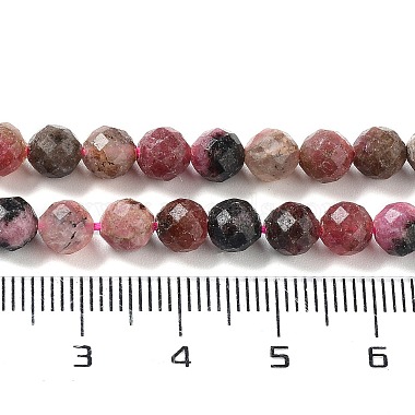 rhodonite naturelles brins de perles(G-J400-E14-04)-5
