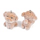 Flocking Opaque Resin Pendants(RESI-D024-01P)-2