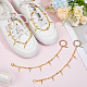 4Pcs Alloy Boot Strap Chains(HJEW-UN00064)-1