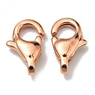 316 Stainless Steel Lobster Claw Clasps, Grade A, Rose Gold, 11x7mm(STAS-G113-88RG)