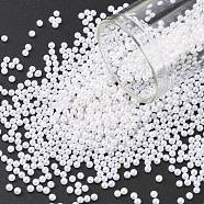 No Hole ABS Plastic Imitation Pearl Round Beads, Dyed, White, 2mm, about 10000pcs/bag(MACR-F033-2mm-24)