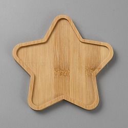 Bamboo Cup Mats, Star, 145x150x10mm(DIY-WH0430-656B)