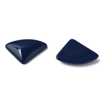 Opaque Acrylic Cabochons, Triangle, Prussian Blue, 19.5x28x5mm, about 354pcs/500g