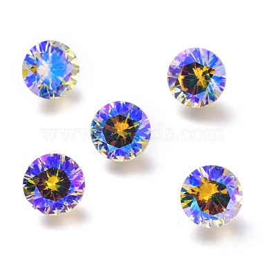 Cubic Zirconia Pointed Back Cabochons(ZIRC-H108-11C-001PS)-2