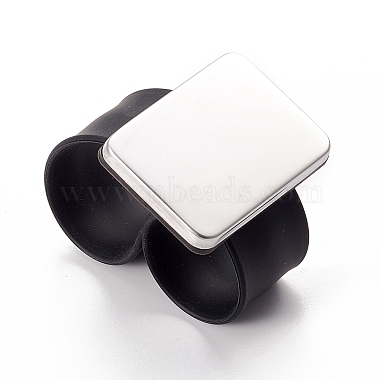 Magnetic Silicone Wrist Strap Bracelet(BJEW-WH0009-09C)-3