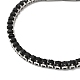 Black Cubic Zirconia Tennis Bracelet(BJEW-M301-01P-01)-2