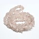 Chip Natural Rose Quartz Beads Strands(X-G-N0134-12)-2