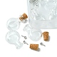6Pcs Clear Mini High Borosilicate Glass Bottle Bead Containers(AJEW-FS0001-09A)-2