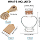 DIY Heart Shape Transparent Glass Bottles Kits(AJEW-BC0006-04)-2