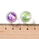 UV Plating Rainbow Iridescent Acrylic Beads(OACR-H112-16B)-3