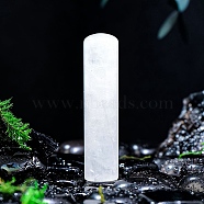 Natural Quartz Crystal Column Display Decorations, Figurine Home Decoration, Reiki Energy Stone for Healing, 59x14mm(PW-WG55221-01)