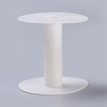 Plastic Spools, White, 7.1x7.1cm