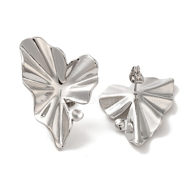 Heart 304 Stainless Steel Stud Earrings