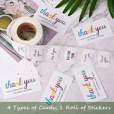 1 Roll Word Thank You Self Adhesive Paper Stickers(DIY-SZ0007-83B)-4