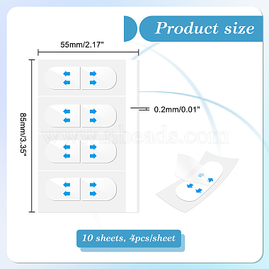 Autocollants invisibles en plastique pour le visage(AJEW-WH0415-98)-2