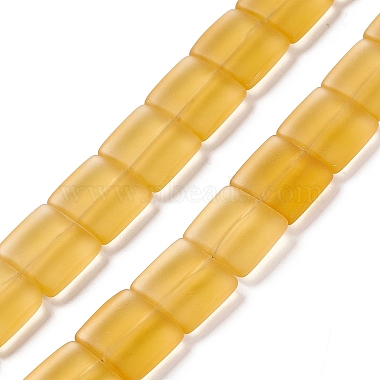 Transparent Frosted Glass Beads Strands(FGLA-S001-M01)-2