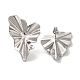 304 Stainless Steel Heart Stud Earrings(EJEW-C114-30P)-1